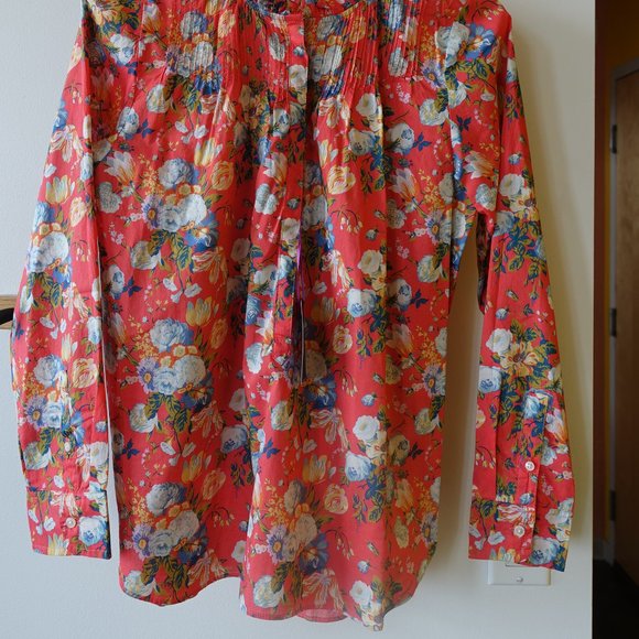 NWT J. Crew X Liberty #L6744 Magical Bouquet floral Popover Shirt 2 0 XS - Picture 14 of 16